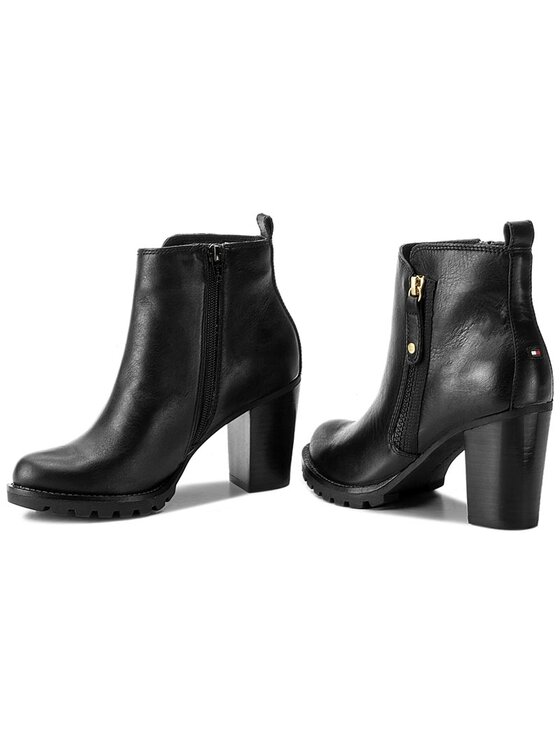 Tommy Hilfiger Tommy Hilfiger Bokacsizma Isabella 20A FW0FW01845 Fekete