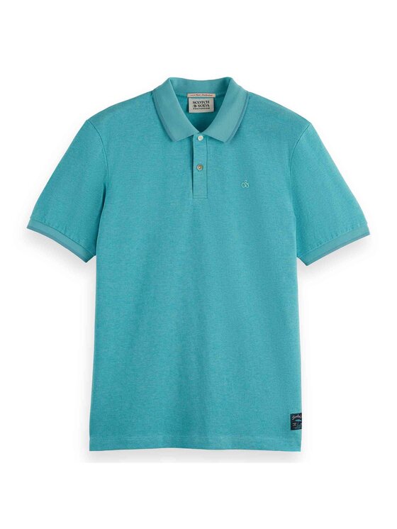 Scotch & Soda Scotch & Soda Polo 28138 Niebieski Comfort Fit