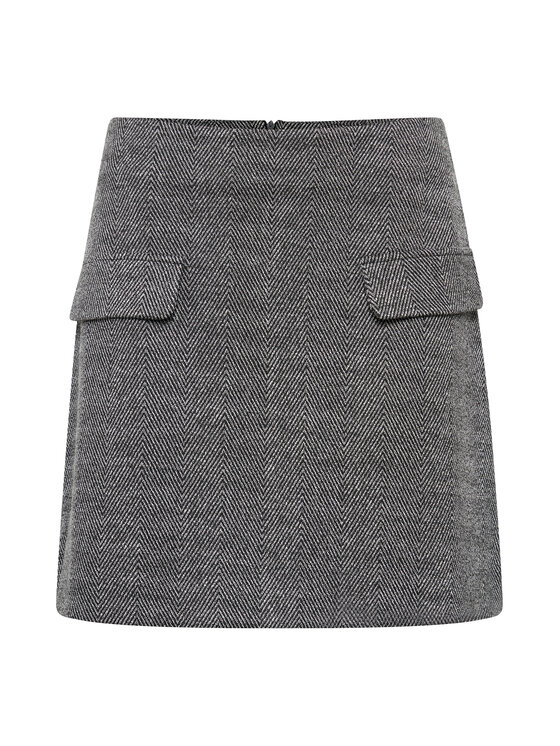 ICHI ICHI Мини пола 20119857 Сив Regular Fit