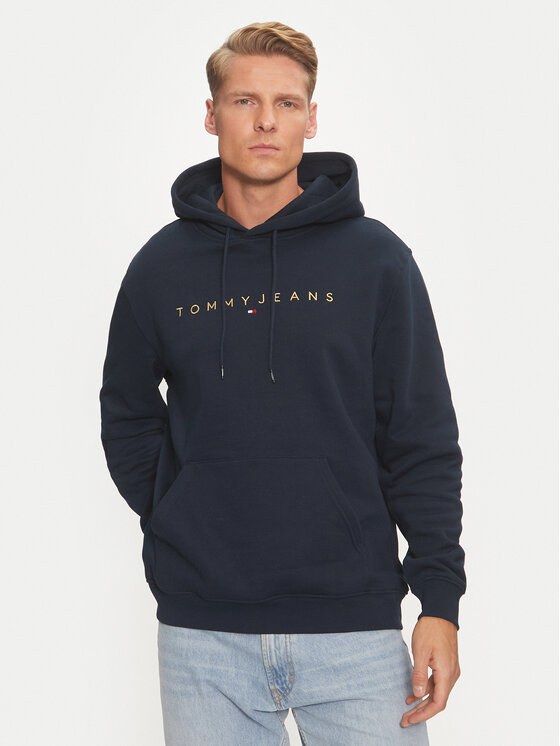 Tommy Jeans Džemperis ar kapuci DM0DM20503 Tumši zils Regular Fit