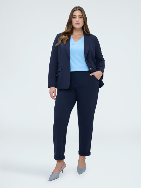Fiorella Rubino Fiorella Rubino Pantaloni di tessuto P177L002333N034 Blu Regular Fit