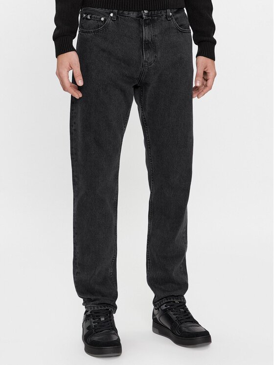 Calvin Klein Jeans Džínsy Dad J30J324297 Čierna Straight Fit