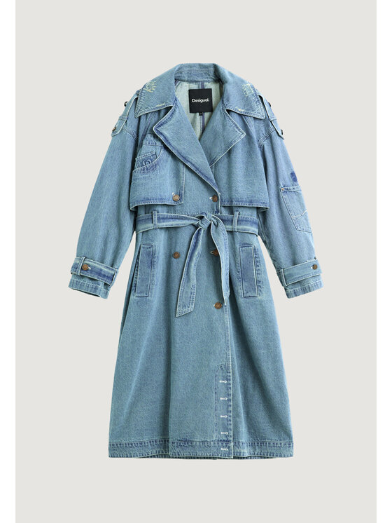 Desigual Desigual Trench CHAQ_GRESIL Blu Casual Fit