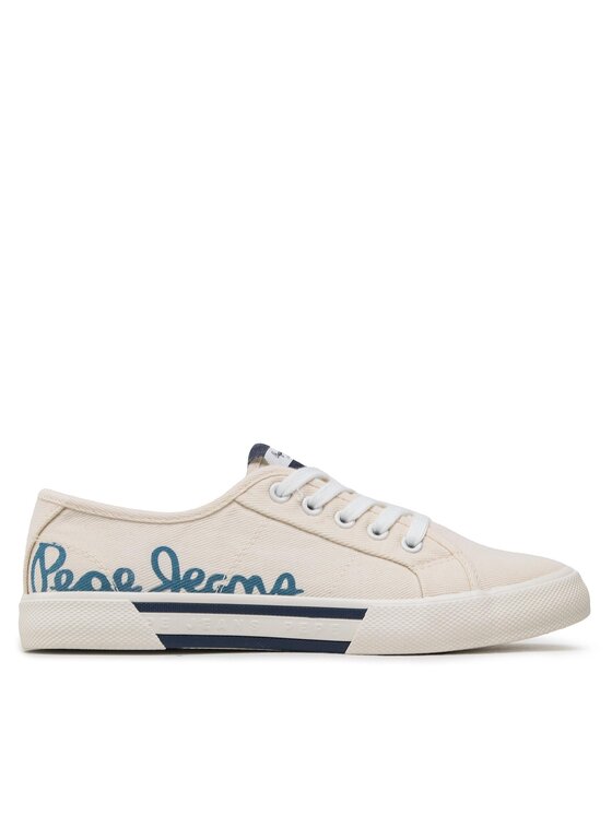 Pepe Jeans Tenisky Brady Denim W PLS31438 Biela