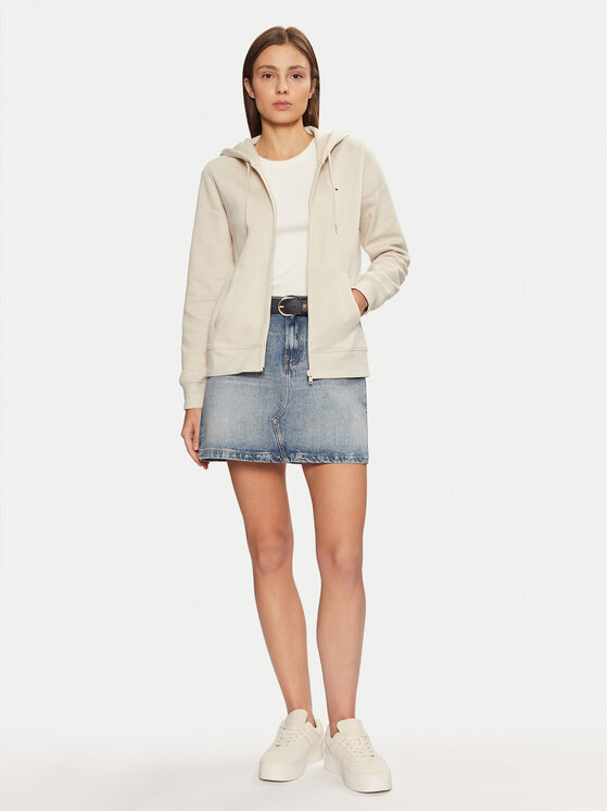 Tommy Jeans Tommy Jeans Суитшърт Flag DW0DW19729 Бежов Regular Fit