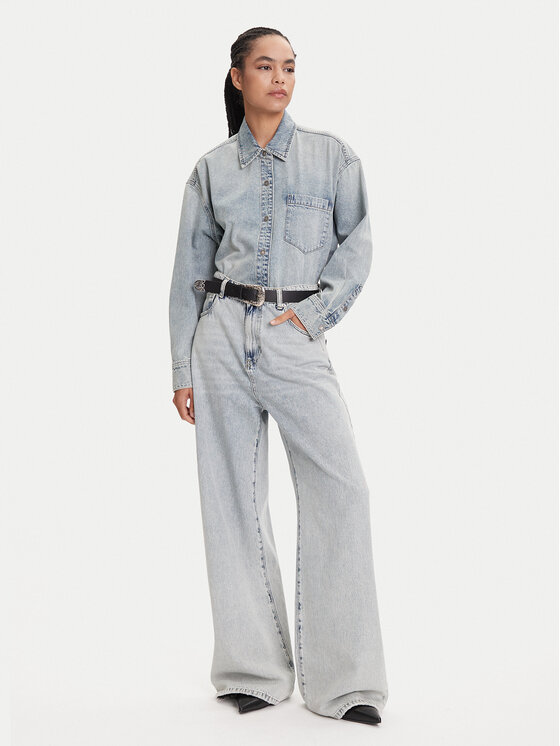 Miss Sixty Miss Sixty traper košulja 6S1XJ49500 Plava Loose Fit