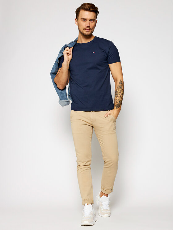 Tommy Jeans Tommy Jeans Футболка DM0DM04411 Cиній Slim Fit
