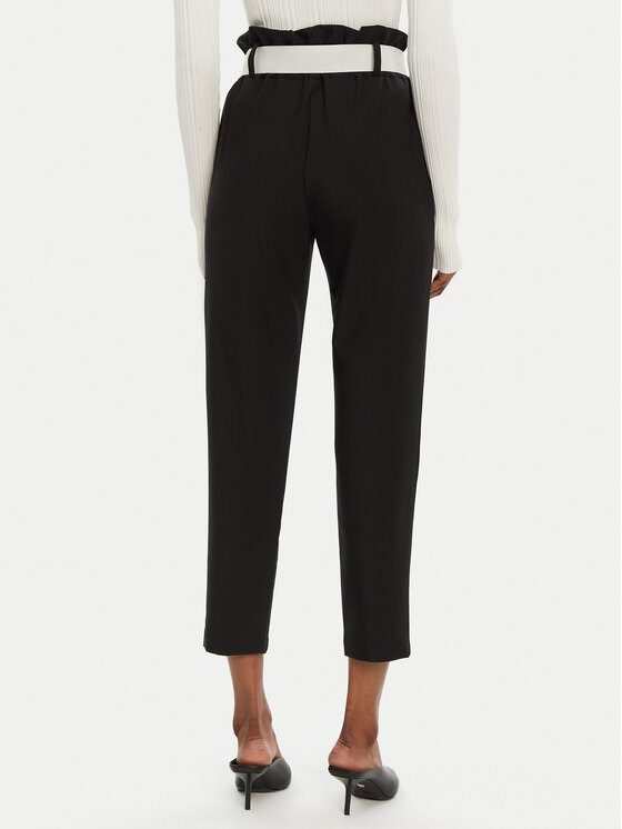 Rinascimento Rinascimento Pantaloni din material CFC0122382003 Negru Regular Fit