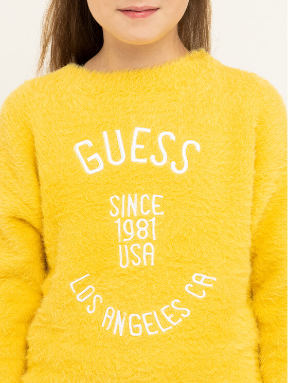 Guess Guess Pulover J94R12 Z2JA0 Galben Regular Fit