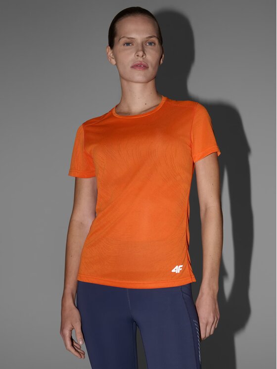 4F 4F Maglietta tecnica 4FWSS25TFTSF1265-70S Arancione Regular Fit