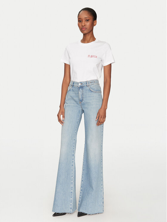 Marella Marella T-shirt Caucaso 2513971054 Bianco Regular Fit