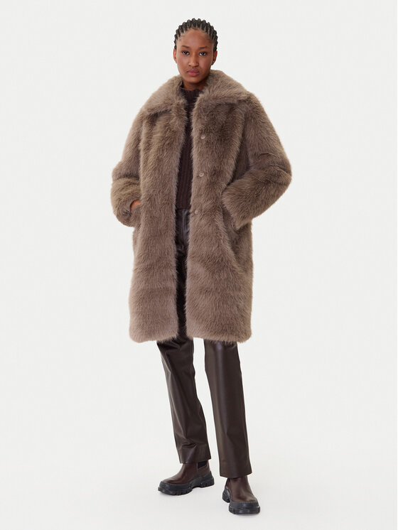 Bomboogie Bomboogie Pelliccia CW9192TFRL5 Marrone Relaxed Fit