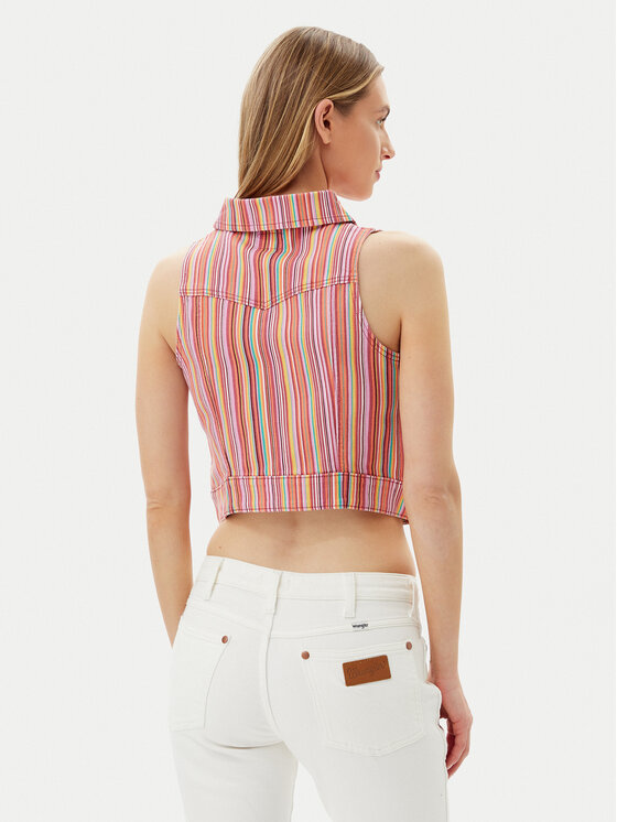 Wrangler Wrangler Vestă elegantă 112362848 Roz Slim Fit