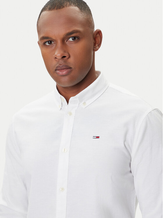 Tommy Jeans Tommy Jeans Košeľa Oxford DM0DM09594 Biela Slim Fit