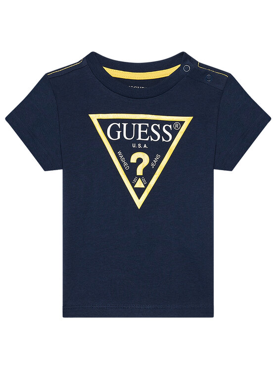 Guess Guess Tričko N73I55 K8HM0 Tmavomodrá Regular Fit