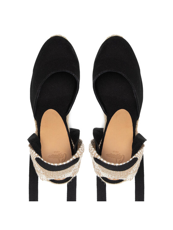 Castañer Castañer Espadrile Carina/8ED/001 020961-100 Črna
