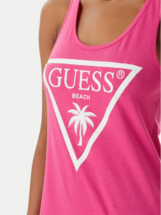 Guess Guess Плажна рокля E3GP03 JA914 Розов Regular Fit