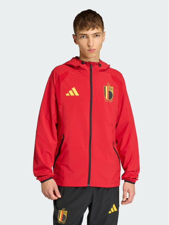 adidas adidas Wiatrówka Belgia Tiro Czerwony Slim Fit
