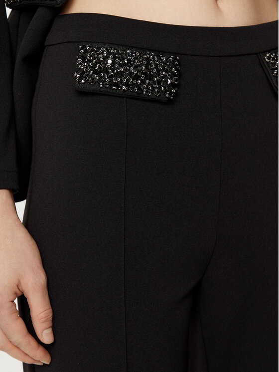 Rinascimento Rinascimento Штани з тканини CFC0121872003 Чорний Regular Fit