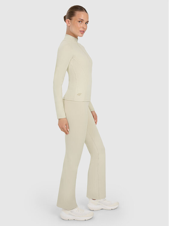 4F 4F Legginsy MULTI ACTIVE Beżowy Slim Fit