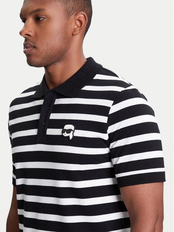 KARL LAGERFELD KARL LAGERFELD Polo 745023 553231 Czarny Regular Fit