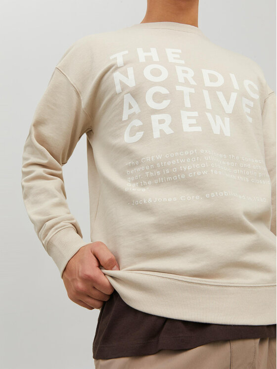 Felpa 12233593 Beige Relaxed Fit