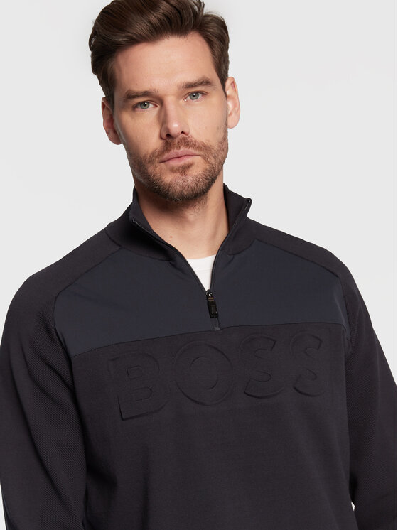 Felpa Zine 50471807 Blu scuro Regular Fit