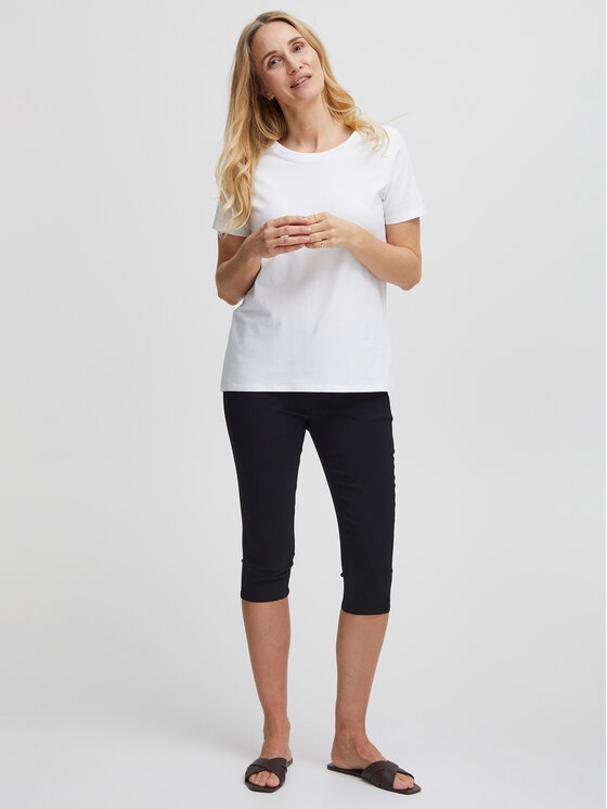 Fransa Fransa Tričko 20605388 Biela Regular Fit
