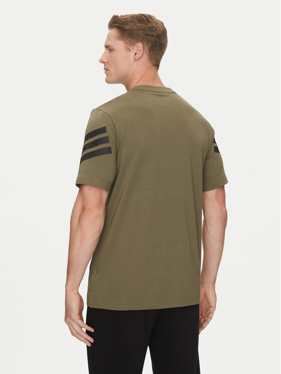 adidas adidas T-Shirt Future Icons 3-Stripes JD4876 Zielony Regular Fit