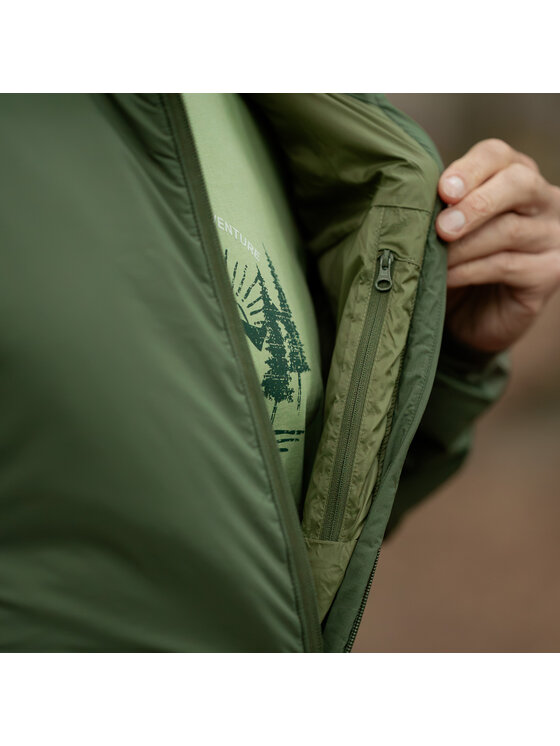 Alpinus Alpinus Kurtka przejściowa Wanaka Zielony Regular Fit