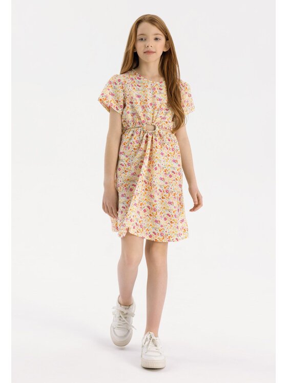 MINOTI Sukienka codzienna, rozmiar 158/164, Żółta, 22dress50