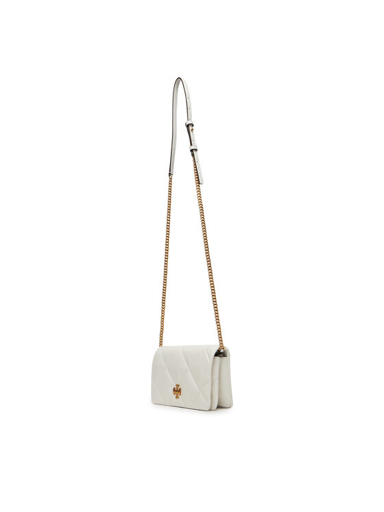Tory Burch Tory Burch Torebka Kira iamond Quilt Chain Wallet 158624 Biały