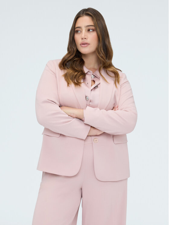 Fiorella Rubino Fiorella Rubino Giacca da abito Q012T000250N006 Rosa A-Line Fit