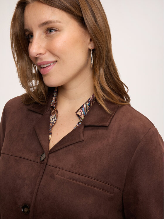 Fiorella Rubino Fiorella Rubino Koszula 5034T001579N022 Brązowy Over Fit