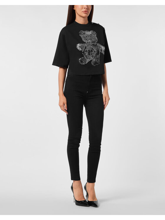 PHILIPP PLEIN PHILIPP PLEIN T-Shirt 25577 Czarny Regular Fit