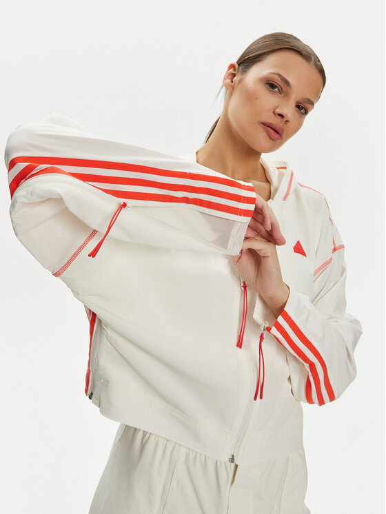 adidas adidas Vetrovka Dance All-Gender Versatile IS0889 Bela Loose Fit