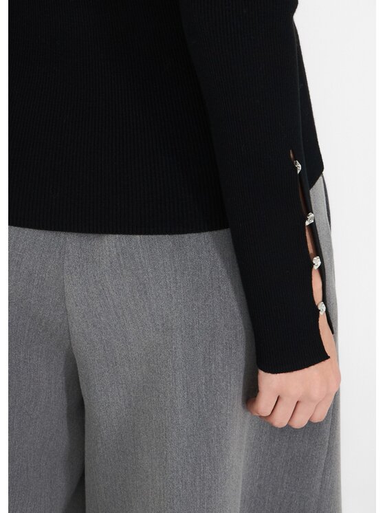 Liu Jo Liu Jo Maglione MF5263MS99E22222 Nero Slim Fit