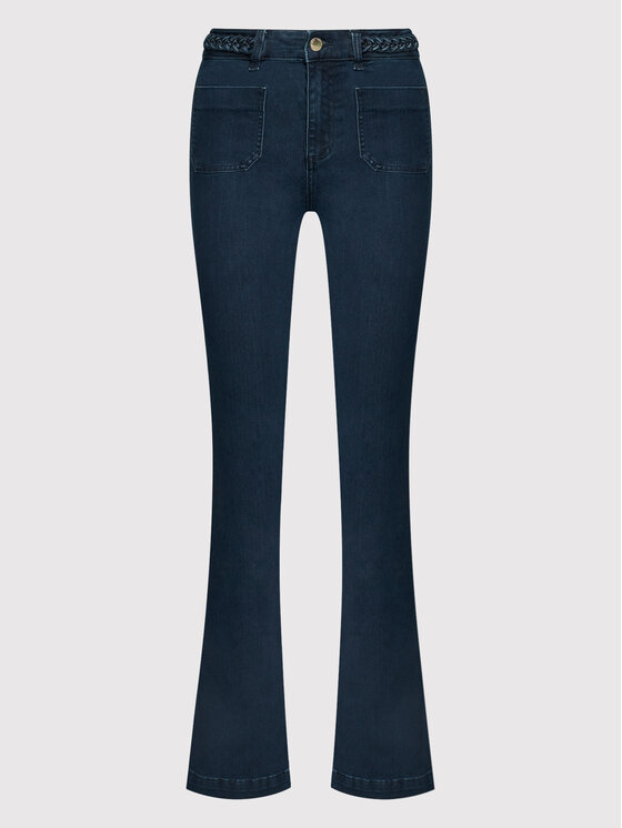 Morgan Morgan Jeansy 221-PSVEN Tmavomodrá Bootcut Fit