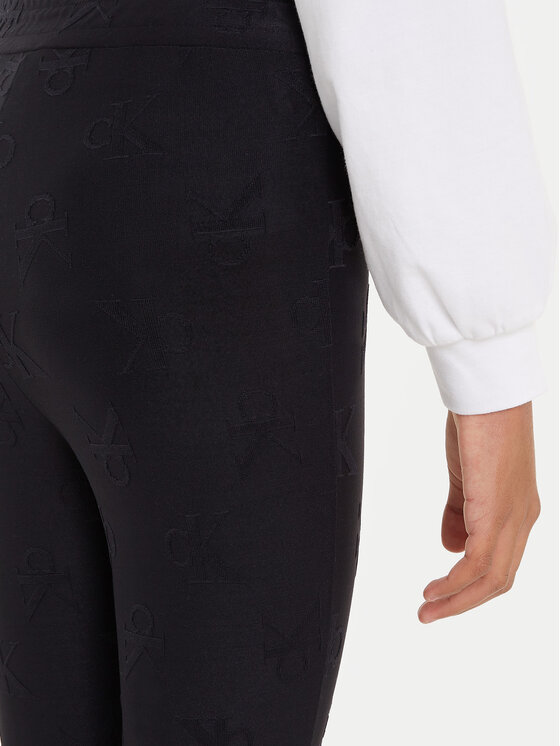 Calvin Klein Jeans Calvin Klein Jeans Legginsy IG0IG02689 Czarny Flare Fit
