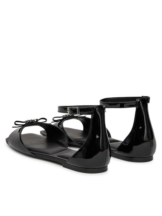 DKNY DKNY Σανδάλια Dazey Flat Ankle Strap K1599651 Μαύρο