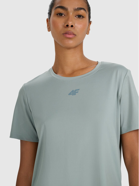 4F 4F Koszulka techniczna MULTI ACTIVE Zielony ciemny Regular Fit