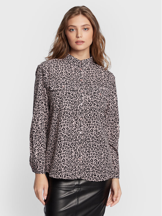 Brave Soul Cămașă LSH-548KIKI Roz Regular Fit