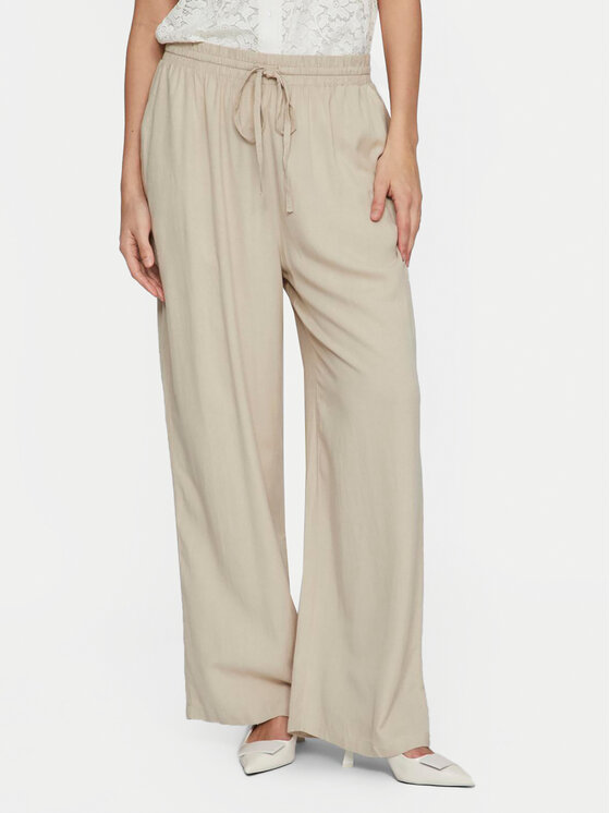 Vila Vila Stoffhose Pricil 14079560 Beige Loose Fit