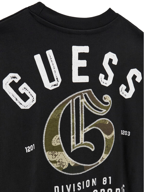 Guess Guess Світшот L6YQ04 K4026 Чорний Regular Fit
