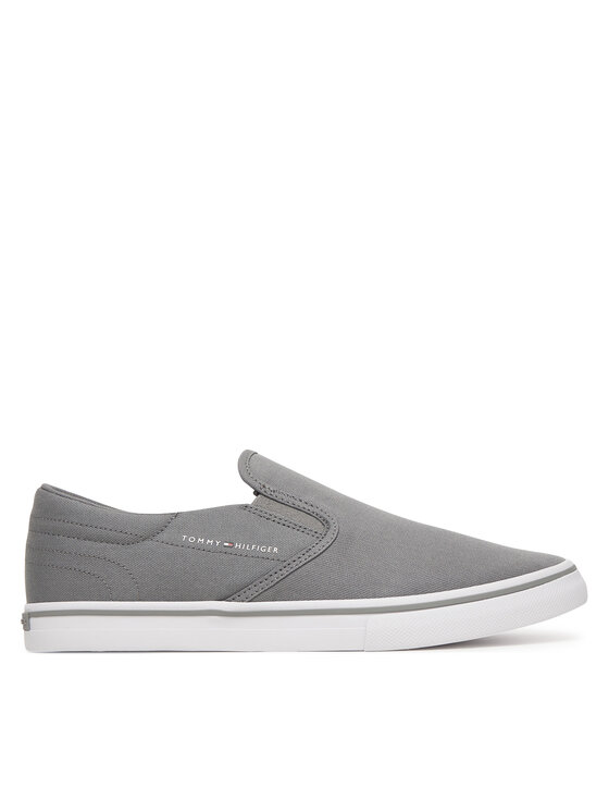 Tommy Hilfiger Tommy Hilfiger Tenisky Vulc Core Slip On FM0FM05689 Sivá