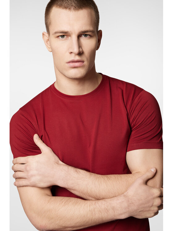 Próchnik Próchnik T-Shirt PM6 TS073124000034 Bordowy Regular Fit