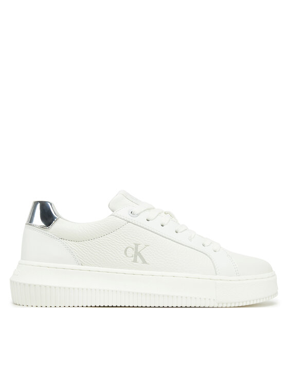 Calvin Klein Jeans Sneakersy Chunky Cupsole Low Mg YW0YW01769 Biela