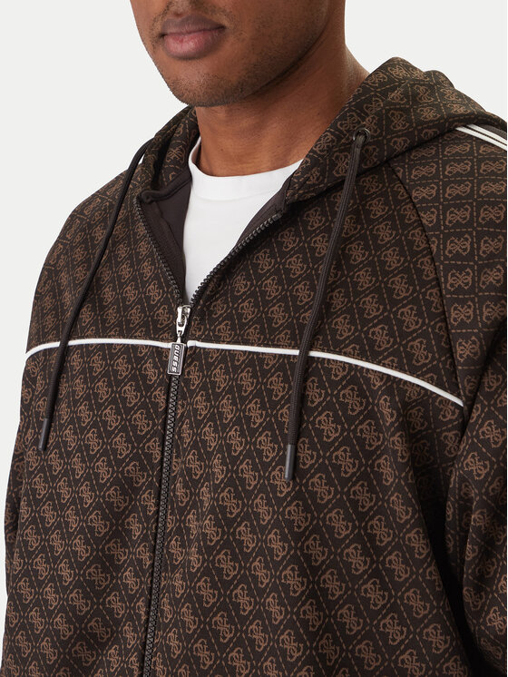 Guess Guess Felpa Z5BQ13 K2042 Marrone Relaxed Fit