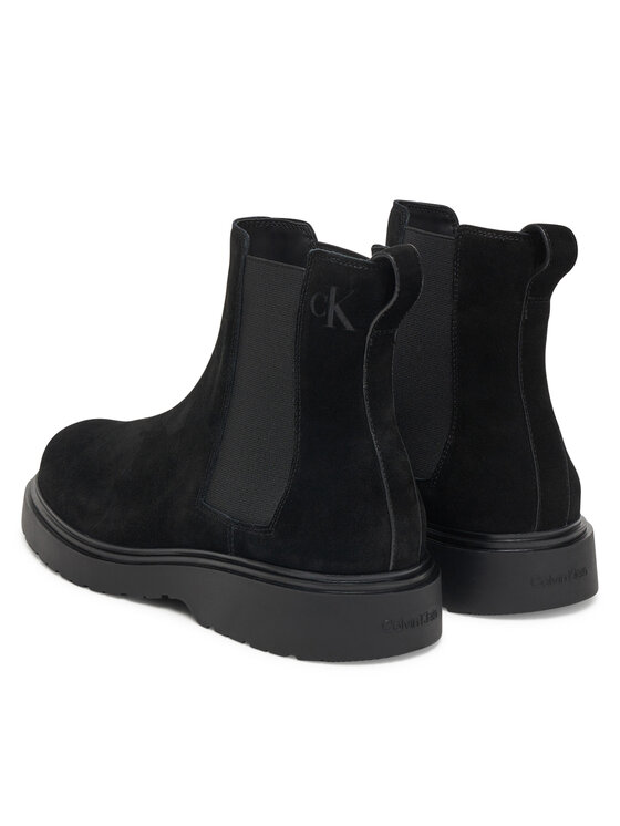 Calvin Klein Calvin Klein Jātnieku stila puszābaki Combat Ess Chelsea Boot Su YM0YM01372 Melns