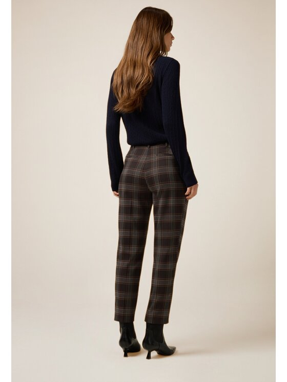 Oltre Oltre Pantaloni di tessuto P020R209053N0S3 Marrone Regular Fit